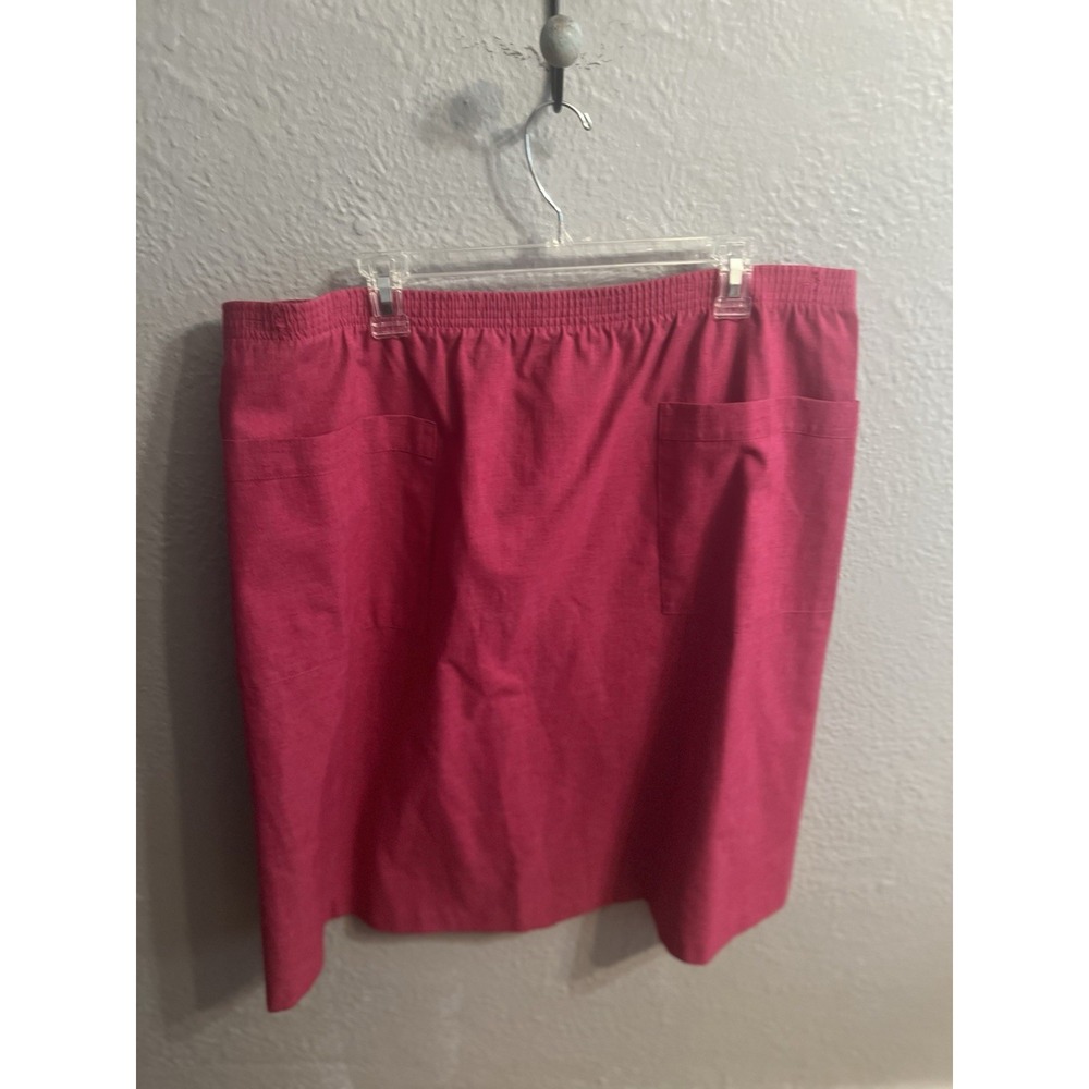 Alfred Dunner Women Pinkish Purple Skirt Size 20 Pockets‎ Knee Length